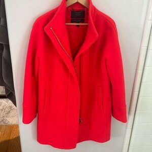 J. Crew Italian Stadium-cloth Wool Blend Coat Sz 6